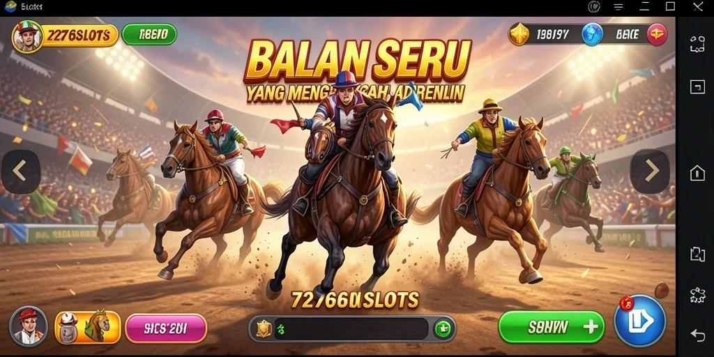 Gameplay menegangkan di lintasan balap 7276SLOTS.