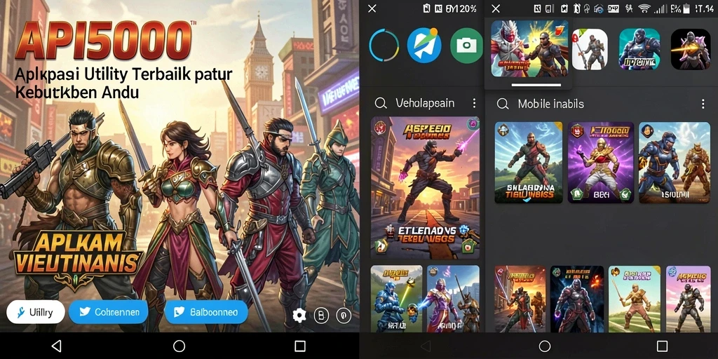 Screenshot utama API5000 menunjukkan antarmuka pengguna yang menarik dan fitur-fitur yang berfungsi dengan baik.