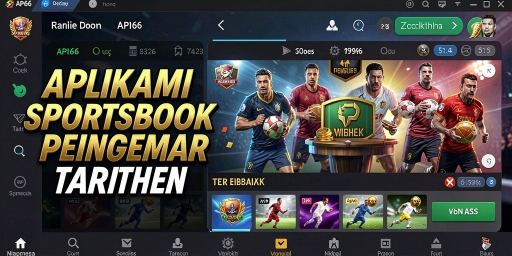 Tampilan screenshot API66 yang menampilkan fitur taruhan olahraga.
