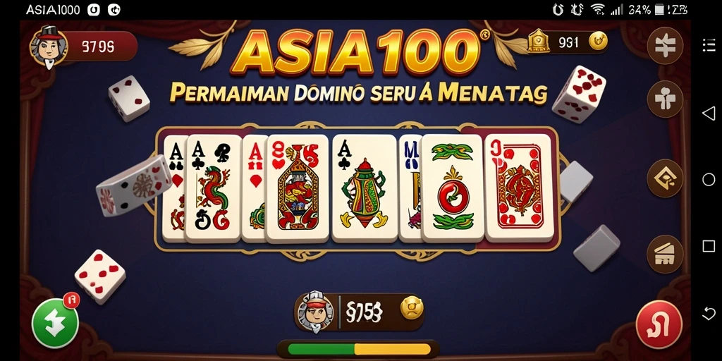 Screenshot menampilkan permainan Domino yang seru dan interaktif.