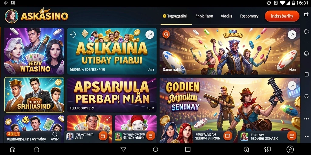 Tampilan antarmuka ASKASINO yang ramah pengguna dan fungsional.
