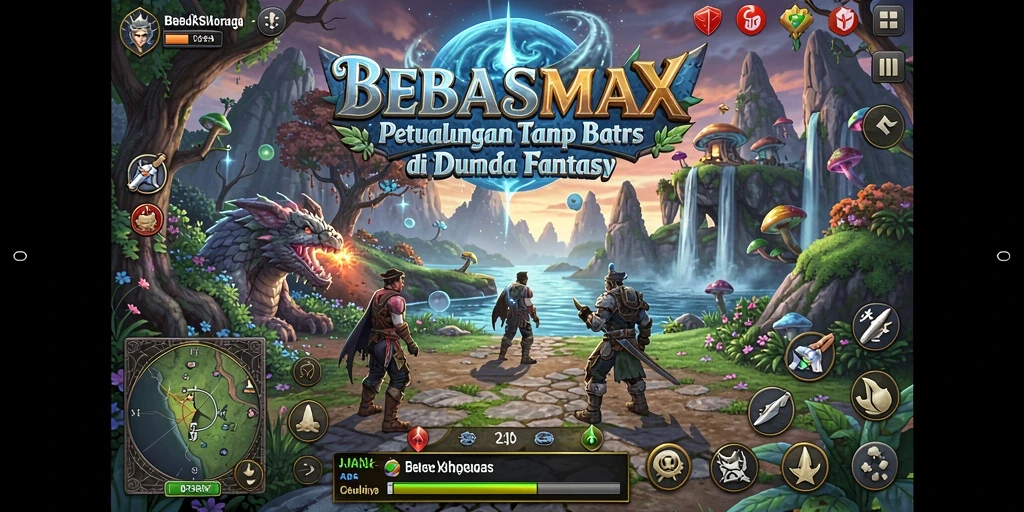 Gameplay BEBASMAX yang menakjubkan dalam dunia petualangan.