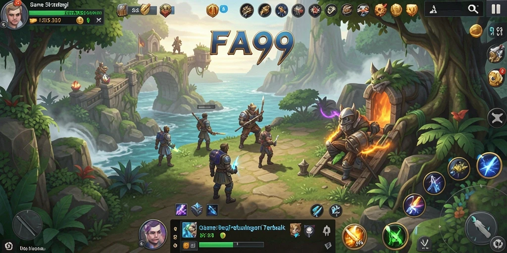 Screenshot gameplay FA99 memperlihatkan keragaman strategi dan grafis yang memukau.