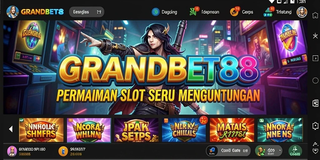 Tampilan gameplay menarik dari permainan slot GRANDBET88.