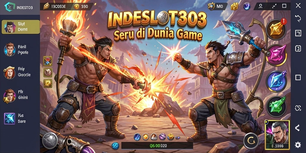 Tampilan pertarungan seru dalam INDESLOT303.