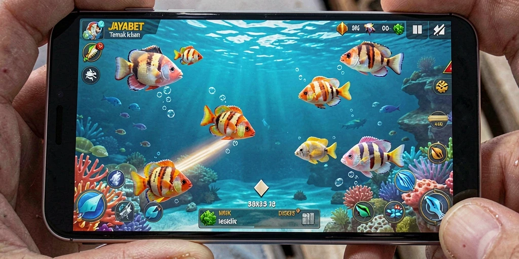 Screenshot gameplay JAYABET menampilkan aksi seru Tembak Ikan.