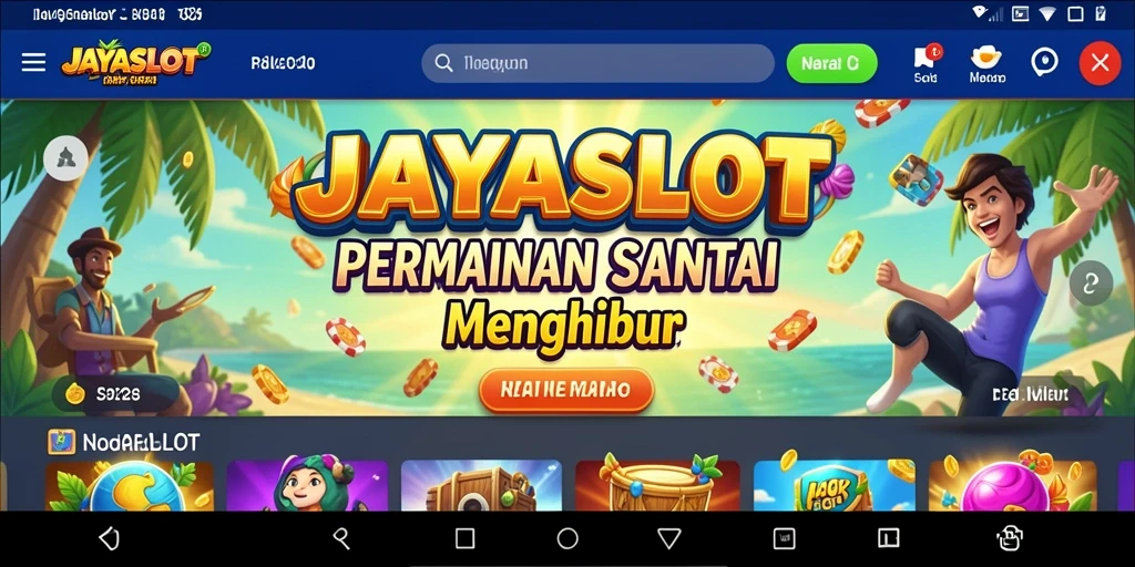 Tampilan gameplay menarik dari JAYASLOT yang penuh warna.
