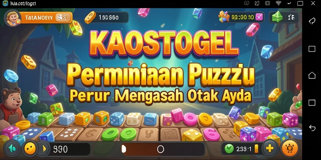 Tampilan gameplay seru KAOSTOGEL dengan tantangan puzzle yang menyenangkan.