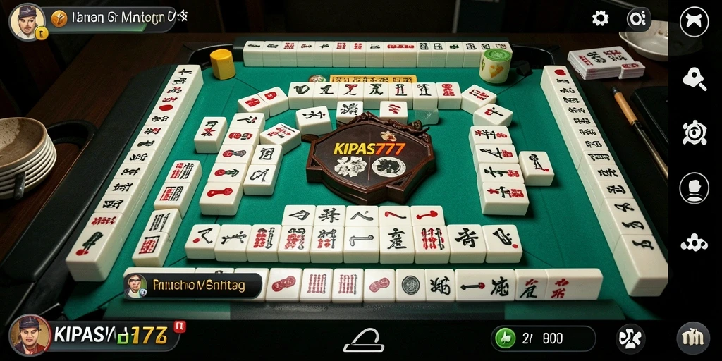 Screenshot gameplay KIPAS777 menampilkan suasana bermain Mahjong yang seru.