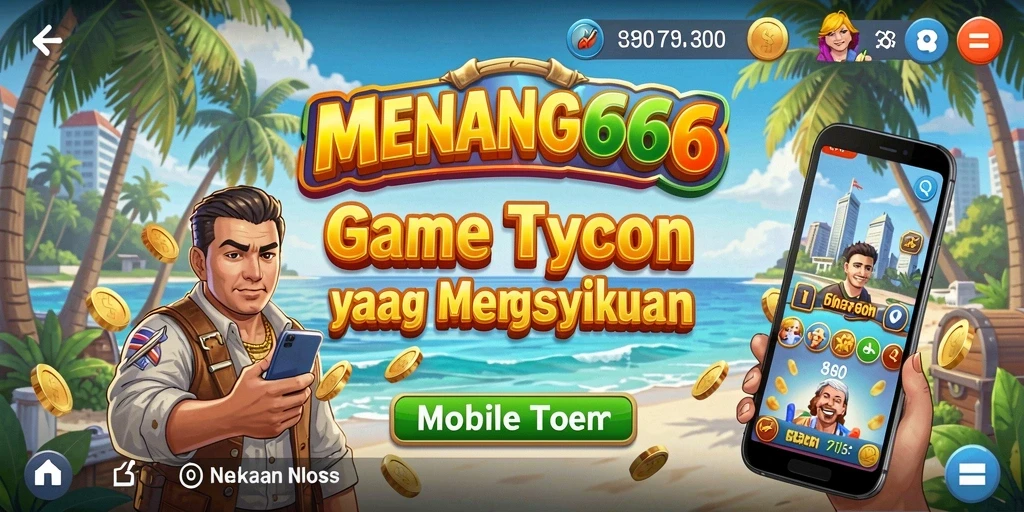 Tangkapan layar utama dari gameplay <strong>MENANG666</strong> yang menampilkan manajemen bisnis seru.