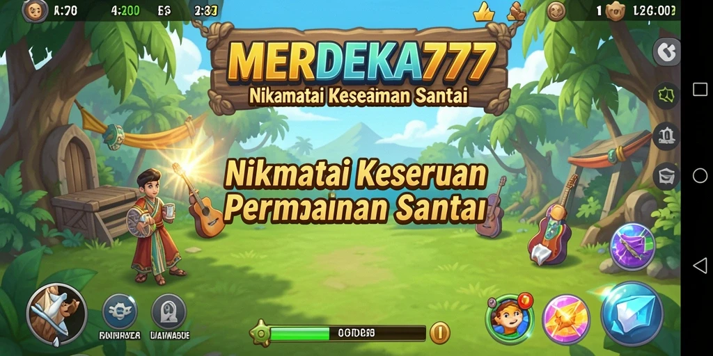 Tampilan gameplay MERDEKA777 yang cerah dan menarik.