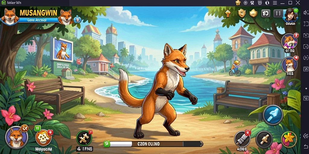 Tampilan gameplay <strong>MUSANGWIN</strong> yang seru dan penuh aksi untuk penggemar arcade.