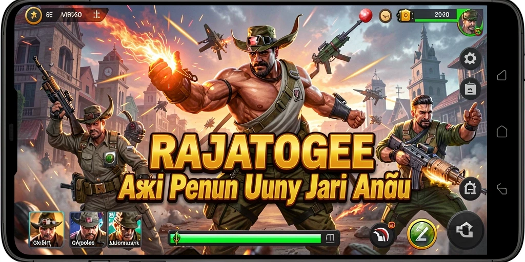 Screenshot gameplay menampilkan aksi seru RAJATOGEL.