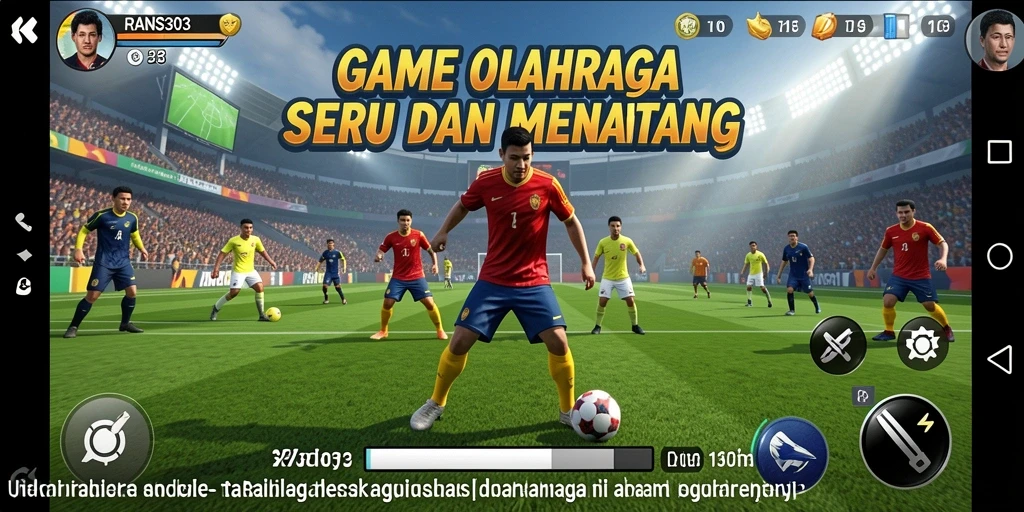 Screenshot RANS303 menampilkan aksi seru permainan olahraga.