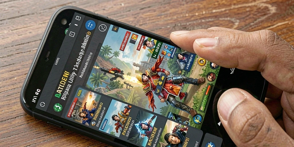 Tampilan utama RATUDEWI yang menunjukkan fitur-fitur utility.