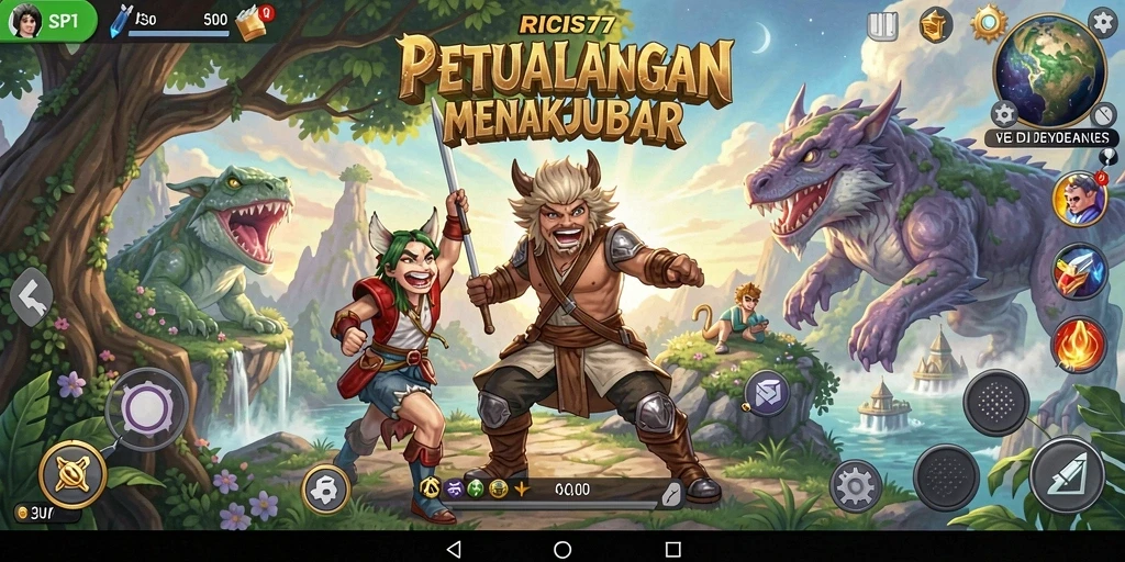 Tampilan gameplay RICIS77 yang menakjubkan dan penuh petualangan.