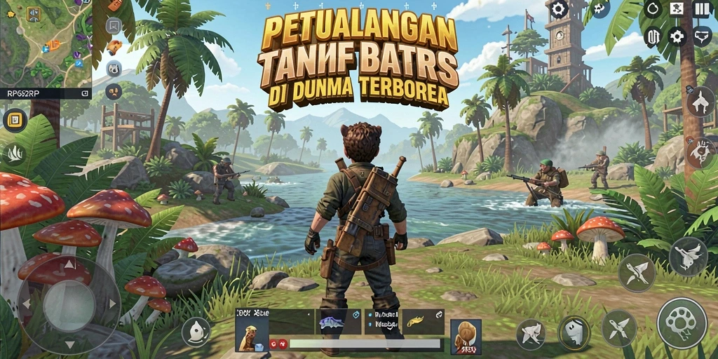 Gameplay RP62RP menampilkan petualangan seru di dunia terbuka.
