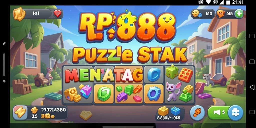 Screenshot gameplay RP888 menampilkan tantangan puzzle menarik.