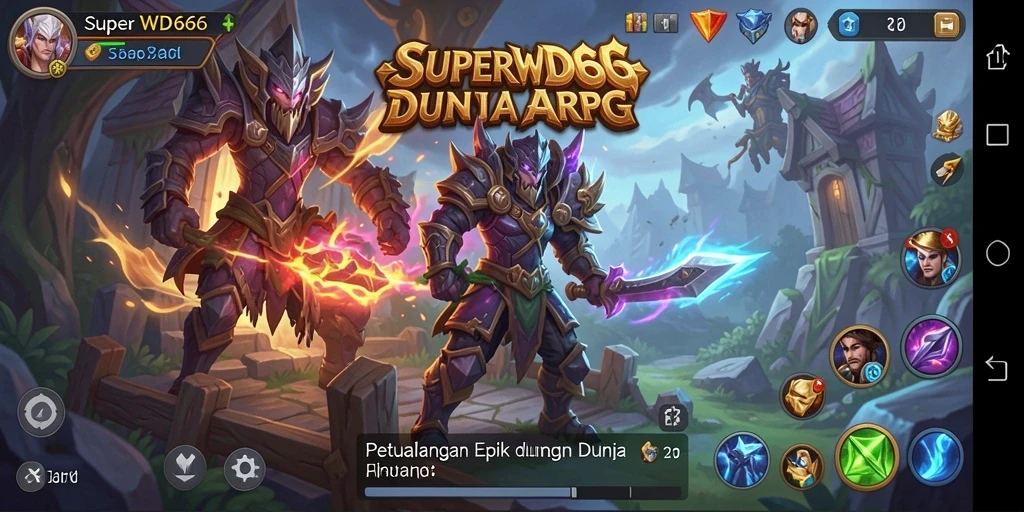 Tampilan gameplay epik di dunia <strong>SUPERWD666</strong> yang memukau.