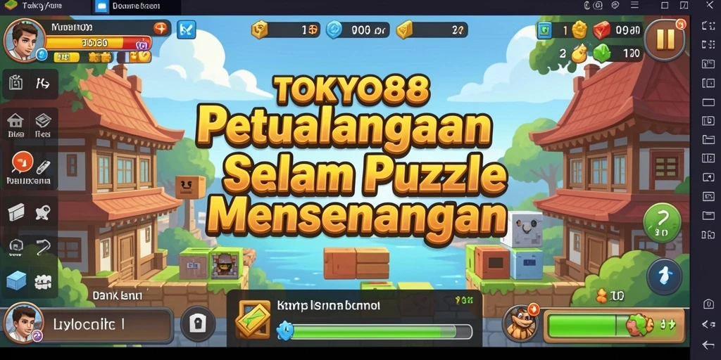 Tangkapan layar gameplay TOKYO88 yang menunjukkan puzzle yang menantang.