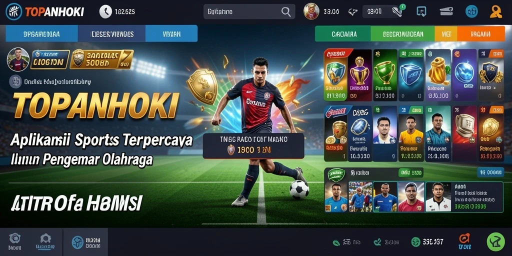 Screenshot gameplay TOPANHOKI menampilkan antarmuka sportsbook yang menarik.